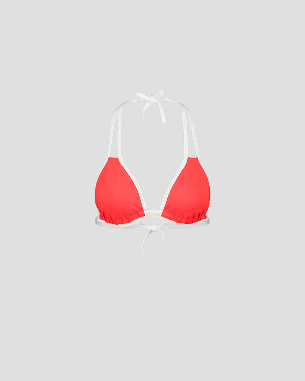 Jott Haut De Maillot De Bain Triangle Rouge Feu Maddie Top