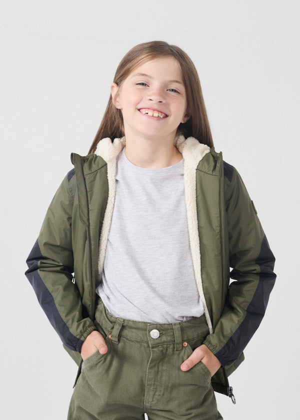 Jott Imperméable Enfant à Capuche Sherpa Army Lag Sherpa