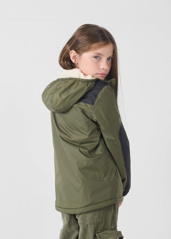 Jott Imperméable Enfant à Capuche Sherpa Army Lag Sherpa