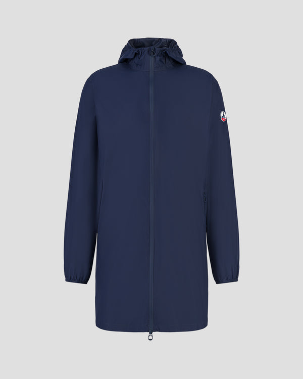 Jott Imperméable Long à Capuche Paquetable Marine Oban