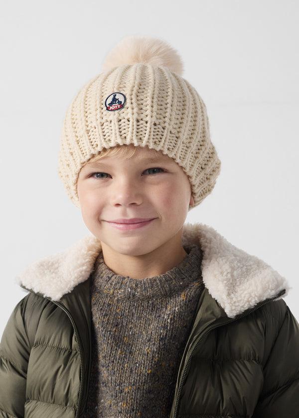 jott Bonnet à pompons Naturel Langley