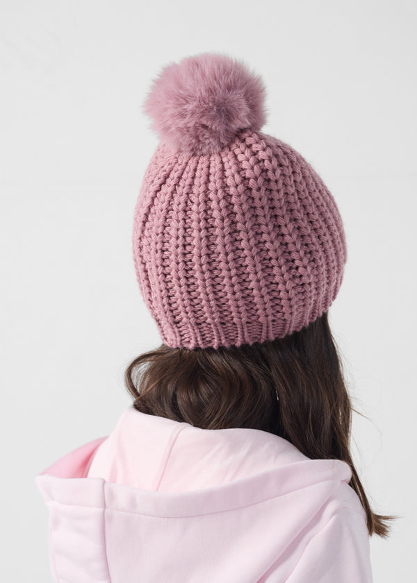 Jott Bonnet à Pompons Rose Antique Langley