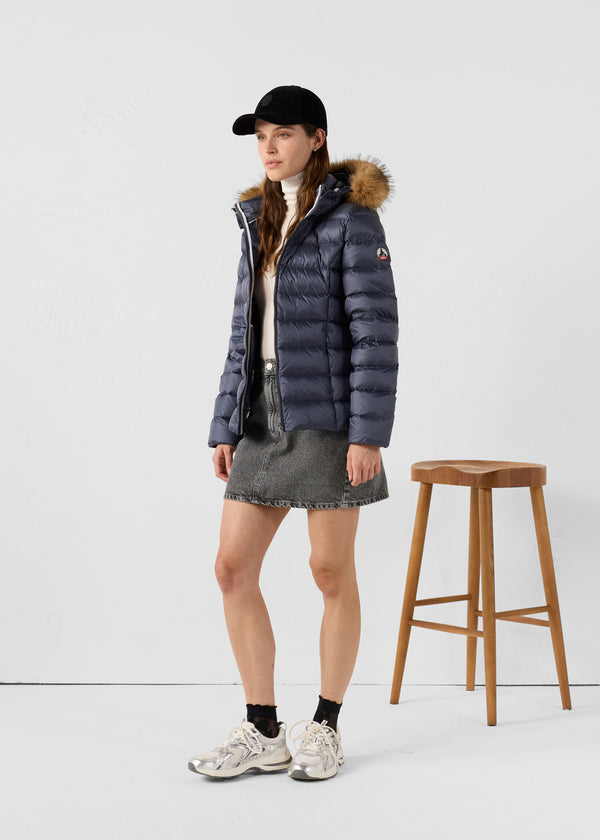 Jott Doudoune à Capuche Grand Froid Bluestone Luxe