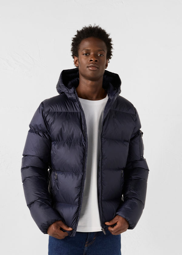 Jott Doudoune à Capuche Grand Froid Marine Java