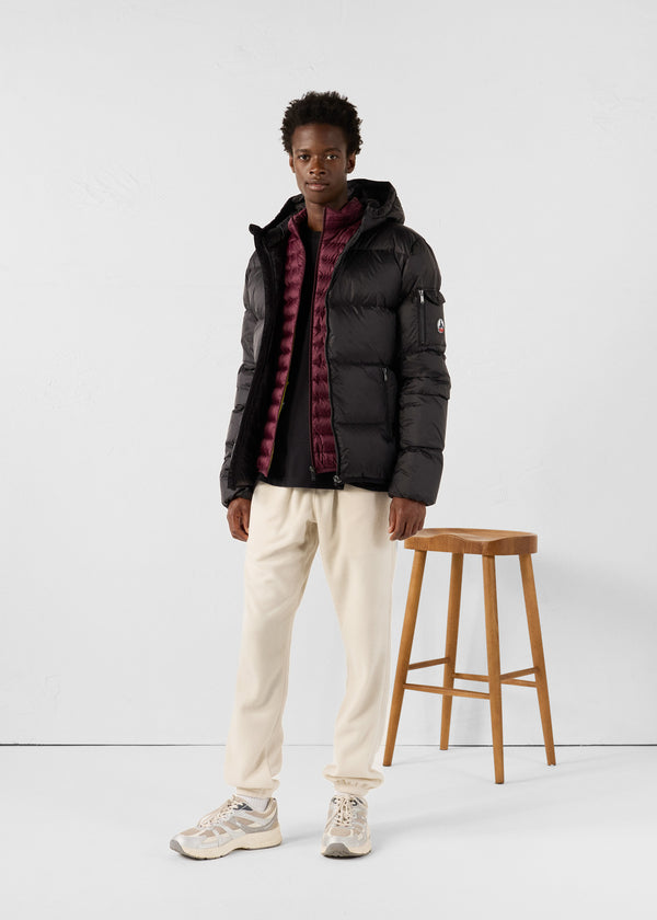 jott Doudoune à capuche Grand Froid Noir Java