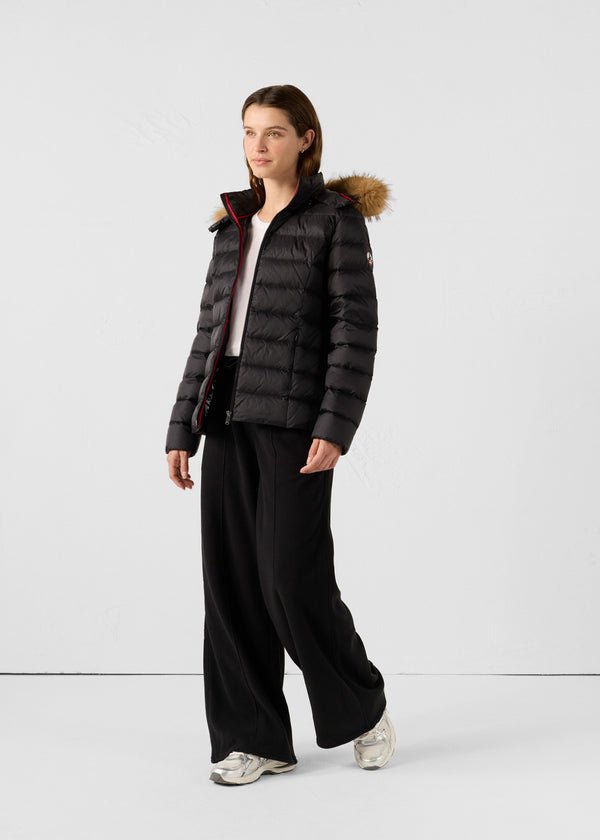 Jott Doudoune à Capuche Grand Froid Noir Luxe