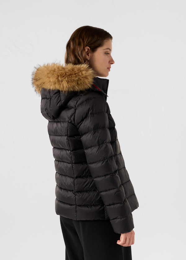 Jott Doudoune à Capuche Grand Froid Noir Luxe