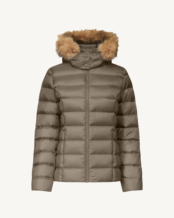 Jott Doudoune à Capuche Grand Froid Taupe Luxe