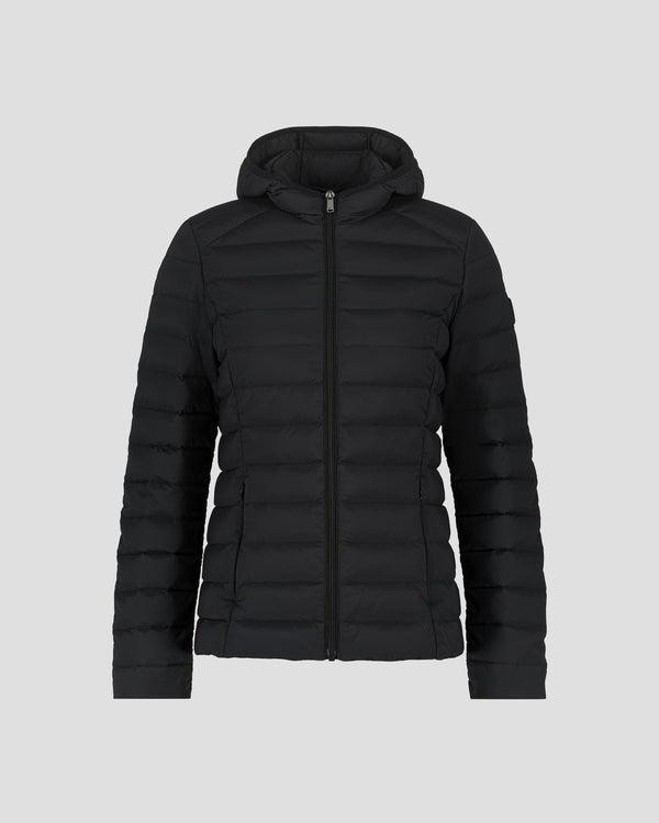 Jott Doudoune à Capuche Stretch Légère Noir Salma