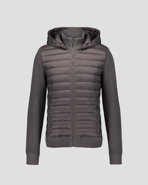 Jott Doudoune Bi-matière Anthracite Jumping