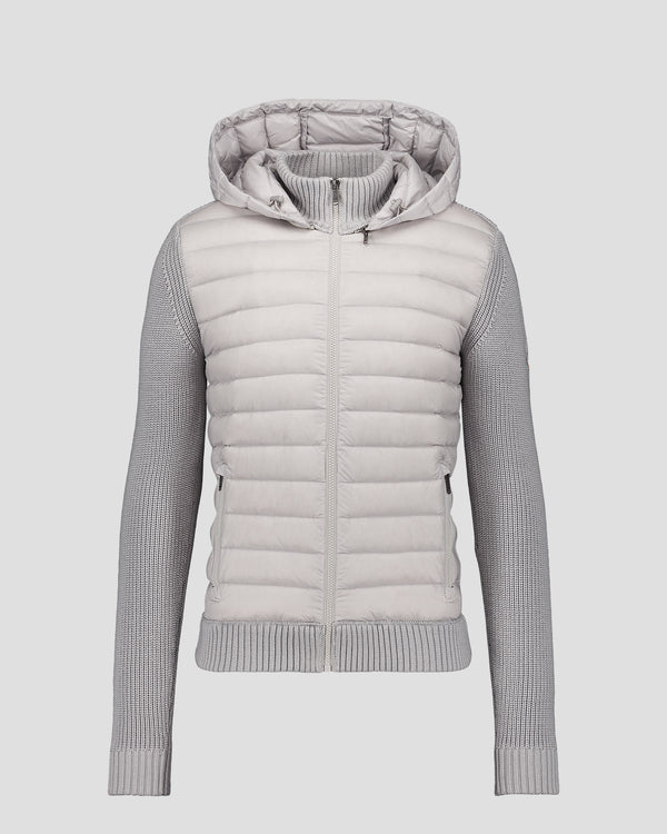 Jott Doudoune Bi-matière Gris Glace Jumping