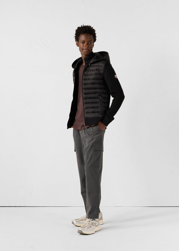 Jott Doudoune Bi-matière Noir Jumping