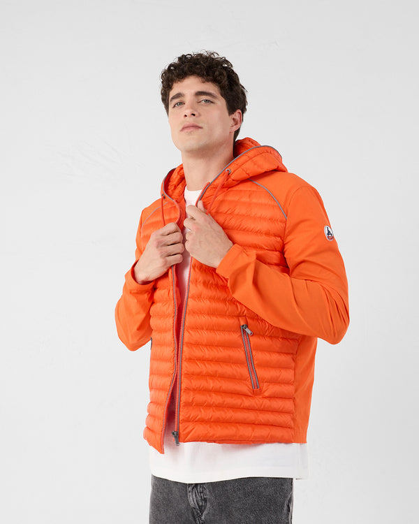 Jott Doudoune Bi-matière Rouge Feu Stride