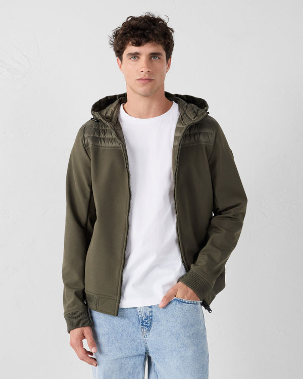 jott Doudoune bi-matière softshell Army Paco 2.0