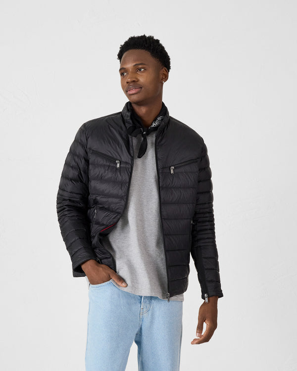 jott Doudoune coupe motard Noir David