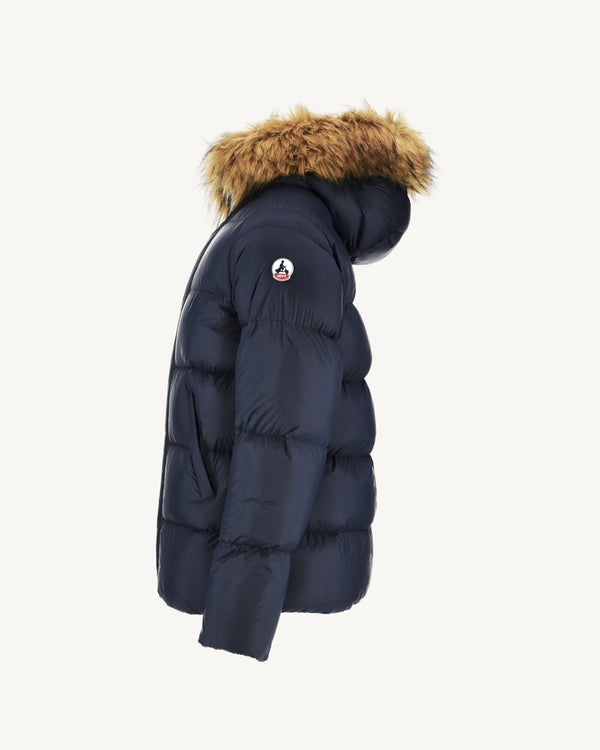 Jott Doudoune Courte à Capuche Marine Prestige 2.0