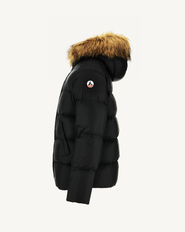 Jott Doudoune Courte à Capuche Noir Prestige 2.0