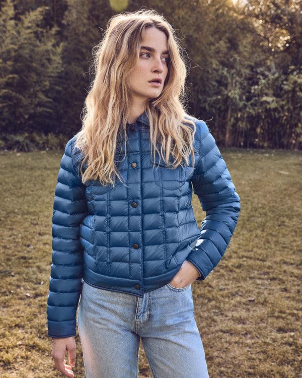 Jott Doudoune Courte Esprit Denim Bleu Jeans Elise