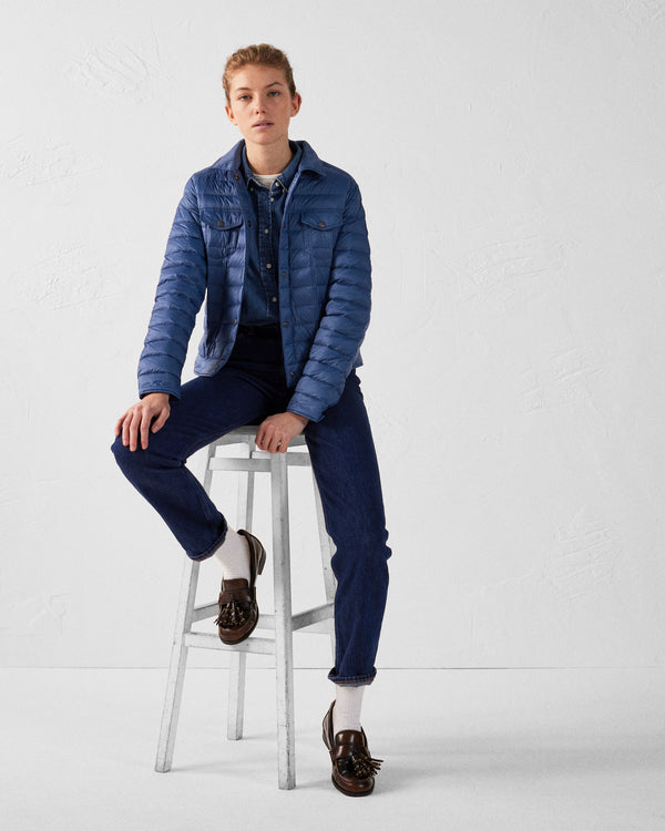 Jott Doudoune Courte Esprit Denim Bleu Jeans Elise