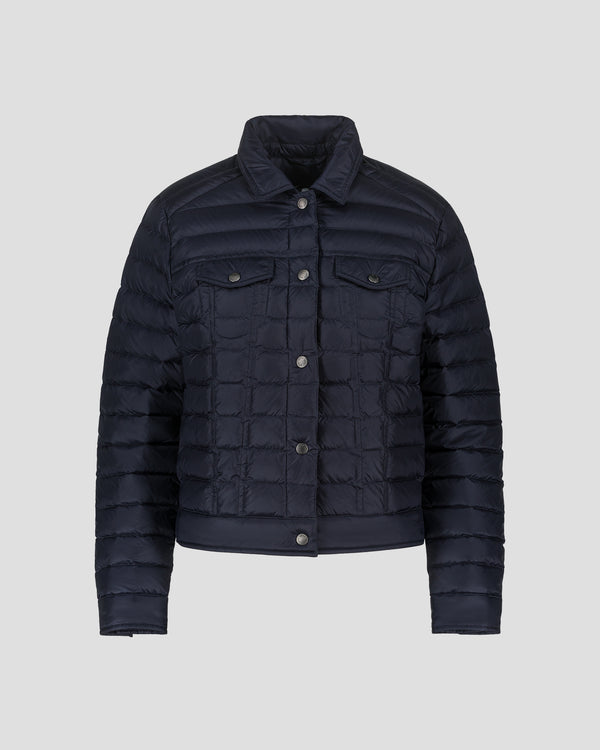 Jott Doudoune Courte Esprit Denim Marine Elise