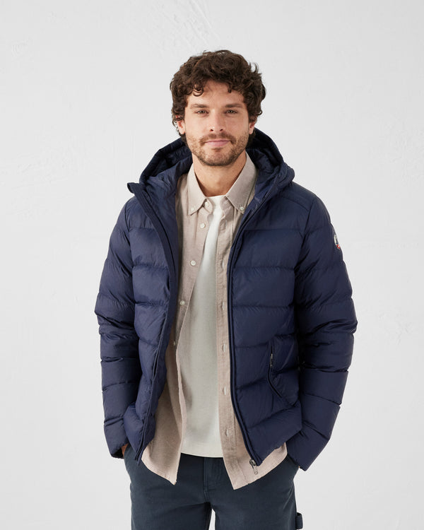 Jott Doudoune Droite à Capuche Marine John