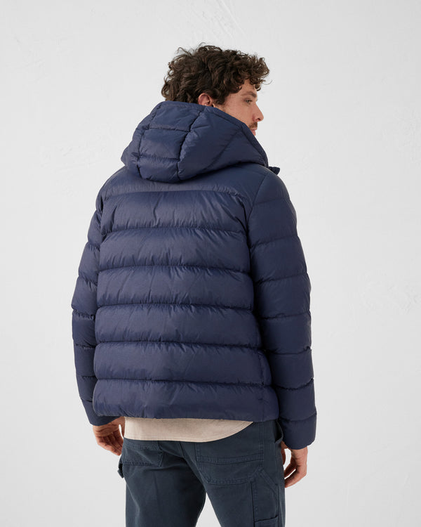 Jott Doudoune Droite à Capuche Marine John