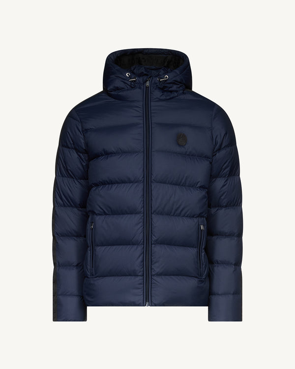 Jott Doudoune Droite à Capuche Marine John Ribbon