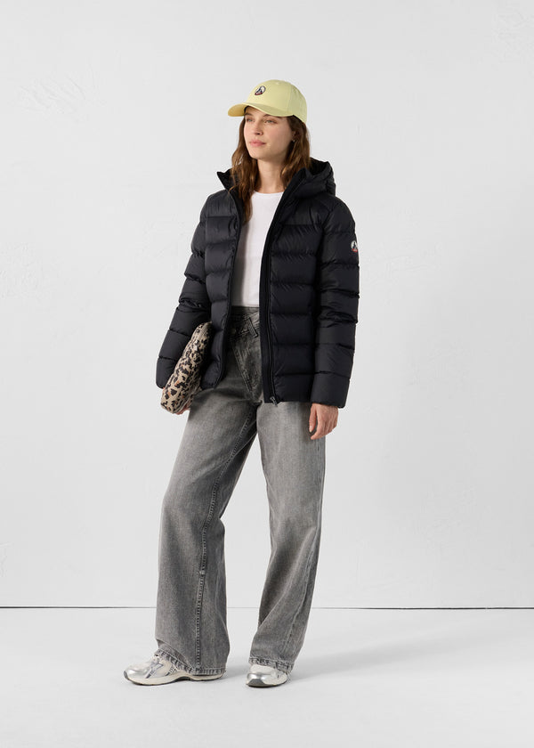 jott Doudoune droite à capuche Noir Johanna