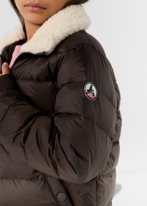 Jott Doudoune Enfant Aviateur Café Noir Bass