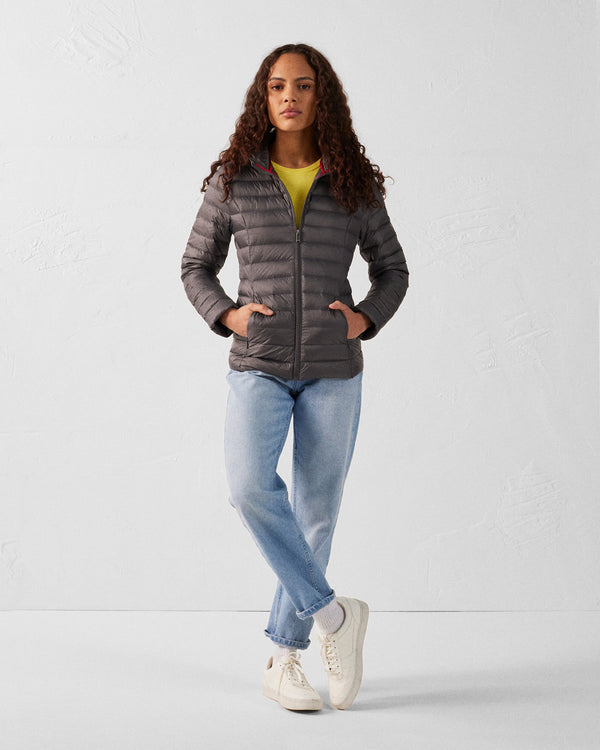 jott Doudoune légère à capuche Anthracite Cloe