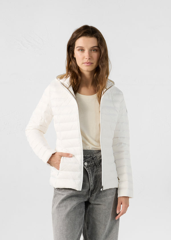jott Doudoune légère à capuche Blanc Cloe