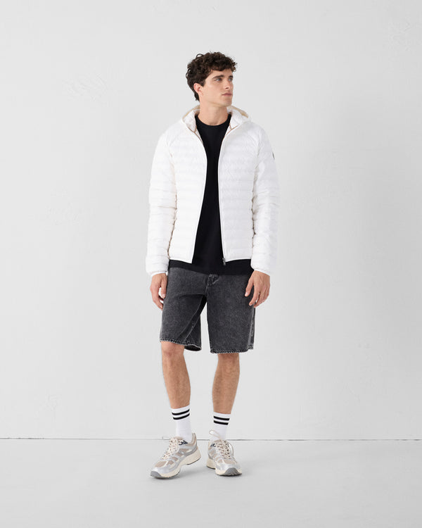 jott Doudoune légère à capuche Blanc Nico