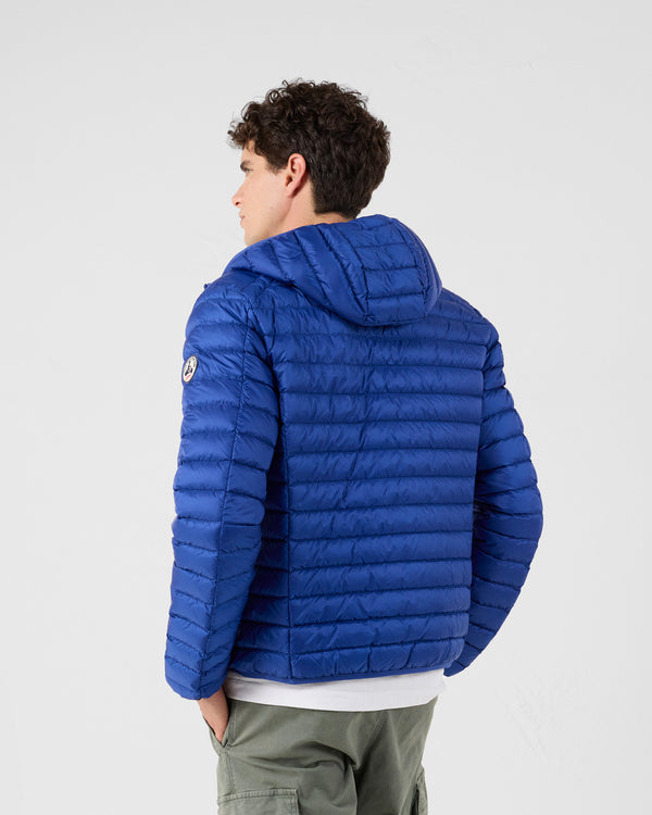 Jott Doudoune Légère à Capuche Bleu Cobalt Nico