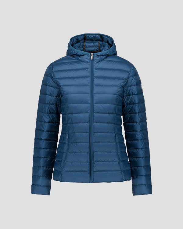 Jott Doudoune Légère à Capuche Bleu Jeans Cloe