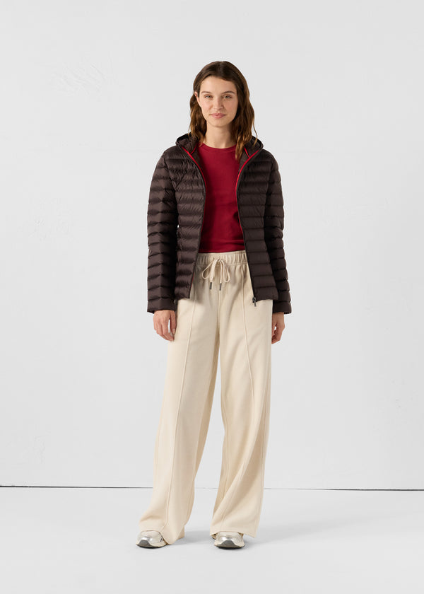 jott Doudoune légère à capuche Café noir Cloe