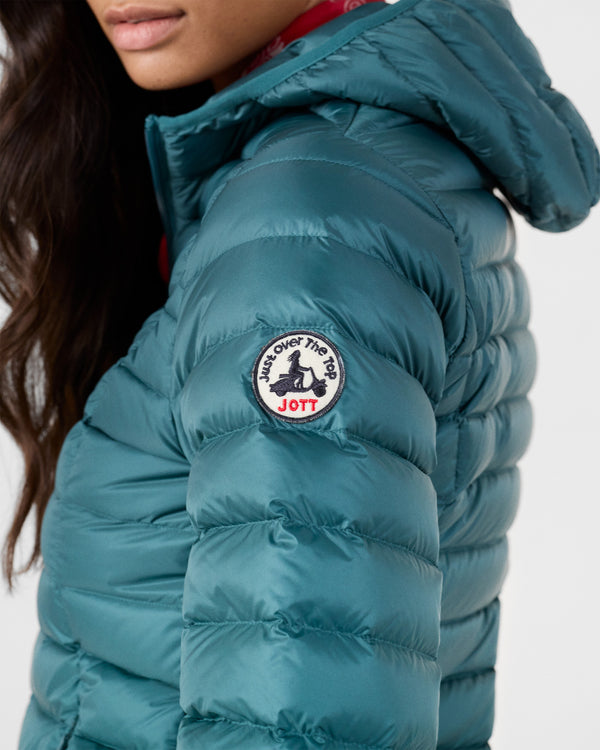 Jott Doudoune Légère à Capuche Deep Lake Cloe