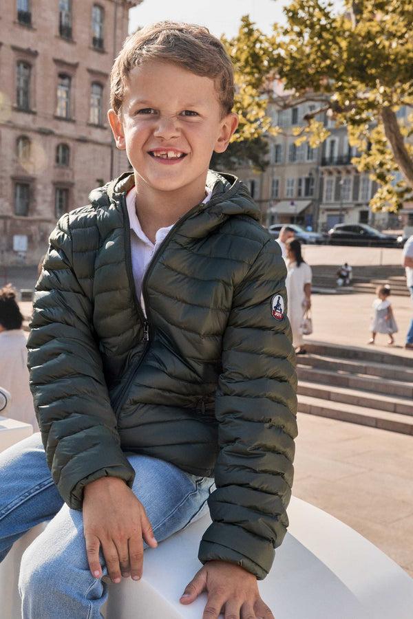 jott Doudoune légère à capuche enfant Army Hugo