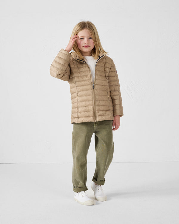 Jott Doudoune Légère à Capuche Enfant Beige Carla