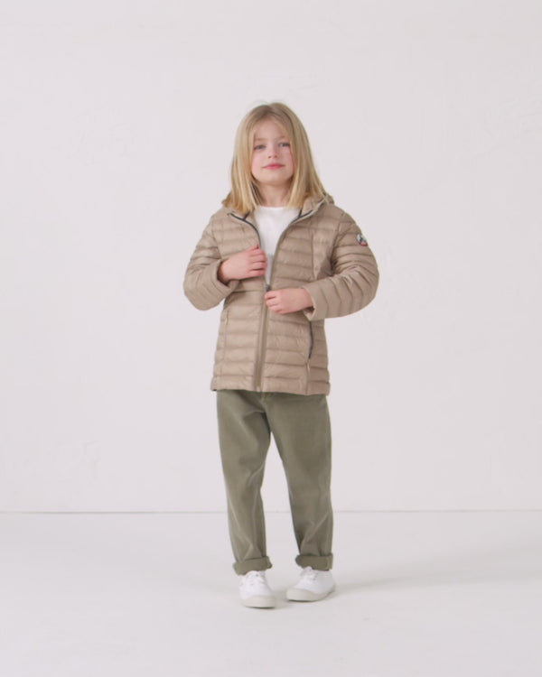 jott Doudoune légère à capuche enfant Beige Carla