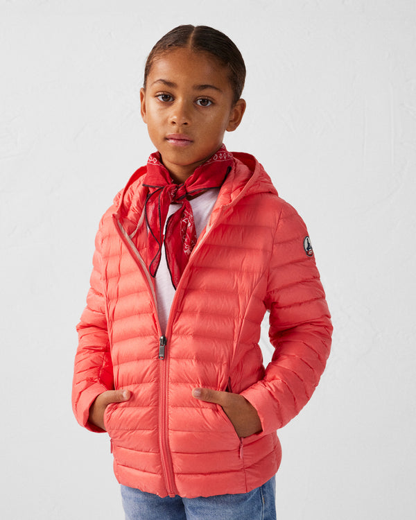 Jott Doudoune Légère à Capuche Enfant Corail Carla