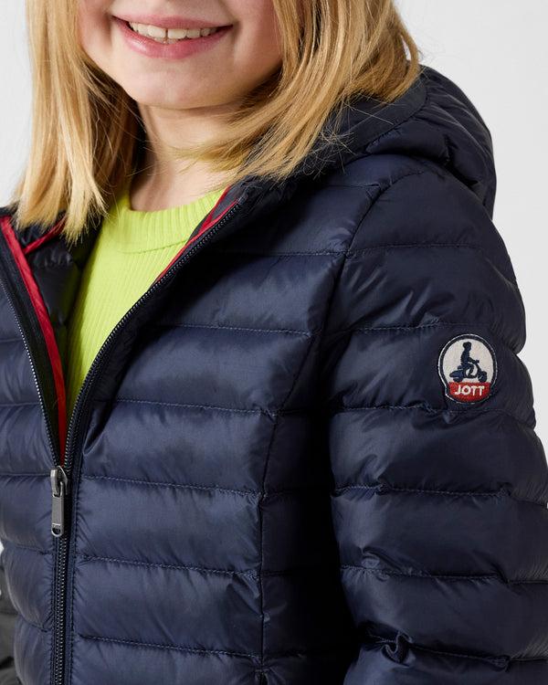 Jott Doudoune Légère à Capuche Enfant Marine Carla
