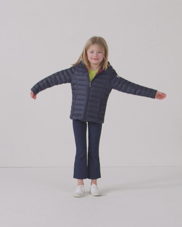 jott Doudoune légère à capuche enfant Marine Carla