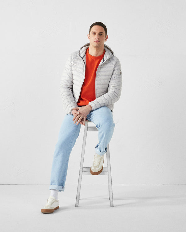 jott Doudoune légère à capuche Gris glace Nico