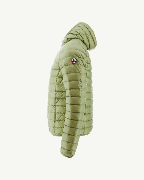 Jott Doudoune Légère à Capuche Kaki Clair Nico