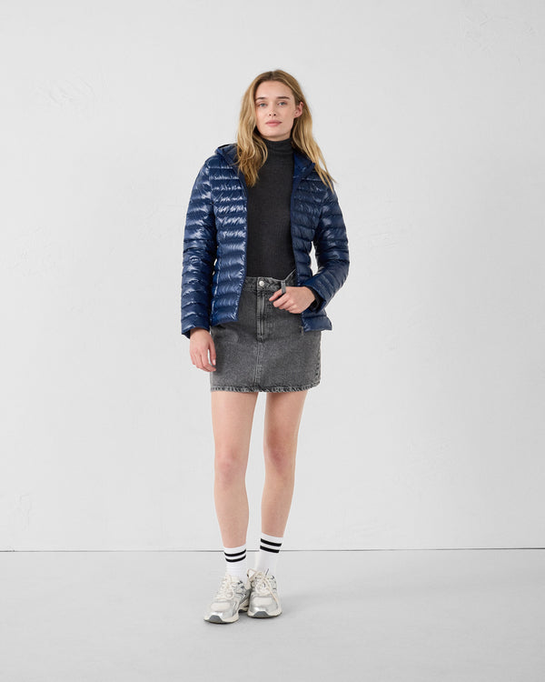 jott Doudoune légère à capuche Marine Cloe shiny