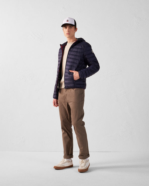 Jott Doudoune Légère à Capuche Marine Nico