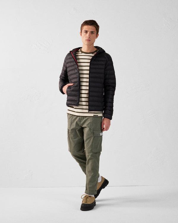 Jott Doudoune Légère à Capuche Noir Nico