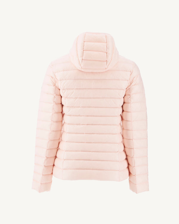 Jott Doudoune Légère à Capuche Rose Pale Cloe