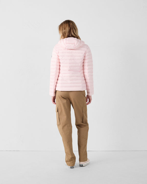 Jott Doudoune Légère à Capuche Rose Pétale Cloe