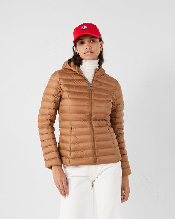 Jott Doudoune Légère à Capuche Sucre Roux Cloe